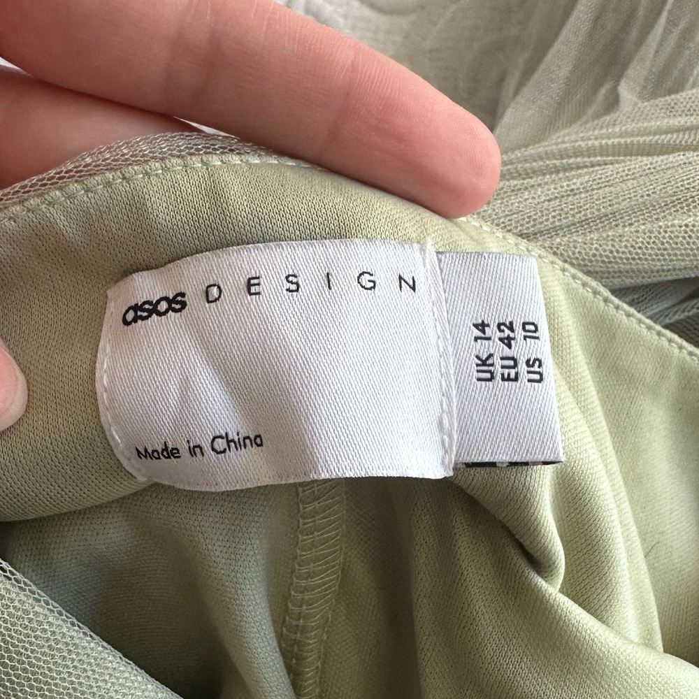 ASOS Sage green tool dress